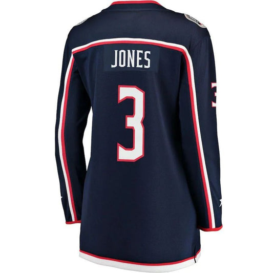 C.Blue Jackets #3 Seth Jones Fanatics Branded Home Premier Breakaway Player Jersey Navy Stitched American Hockey Jerseys