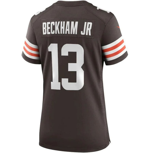 C.Browns #13 Odell Beckham Jr. Brown Game Player Jersey Stitched American Football Jerseys