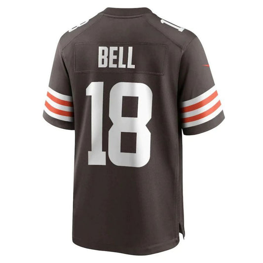 C.Browns #18 David Bell Brown Game Player Jersey Stitched American Football Jerseys