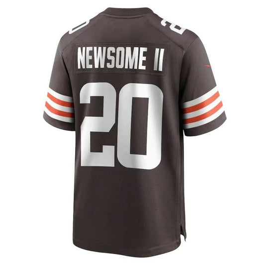 C.Browns #20 Greg Newsome II Brown Game Player Jersey Stitched American Football Jerseys
