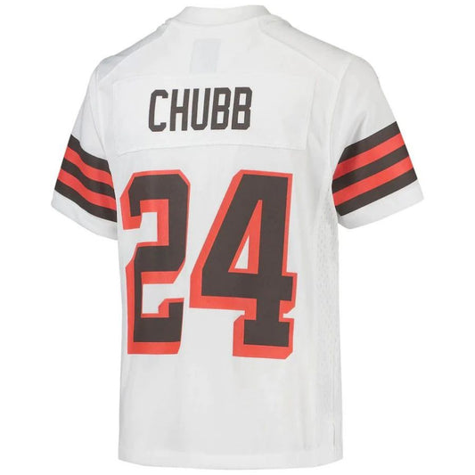 C.Browns #24 Nick Chubb White 1946 Collection Alternate Game Player Jersey Stitched American Football Jerseys