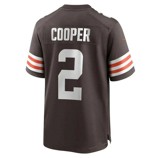 C.Browns #2 Amari Cooper Brown Game Player Jersey Stitched American Football Jerseys