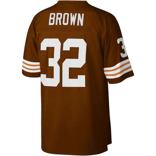 C.Browns #32 Jim Brown Brown Legacy Replica Player Jersey Stitched American Football Jerseys