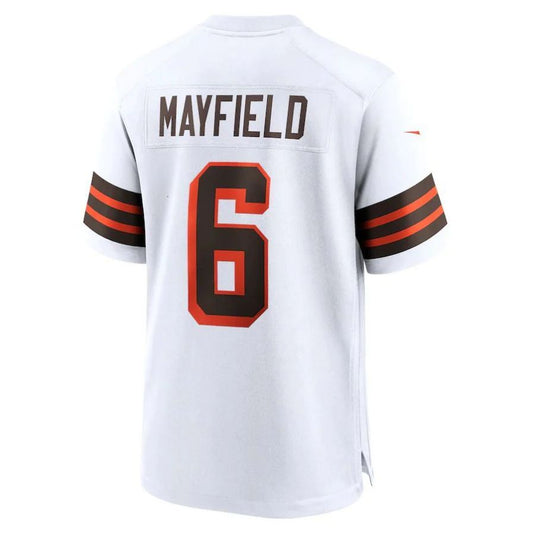 C.Browns #6 Baker Mayfield White 1946 Collection Alternate Game Player Jersey Stitched American Football Jerseys