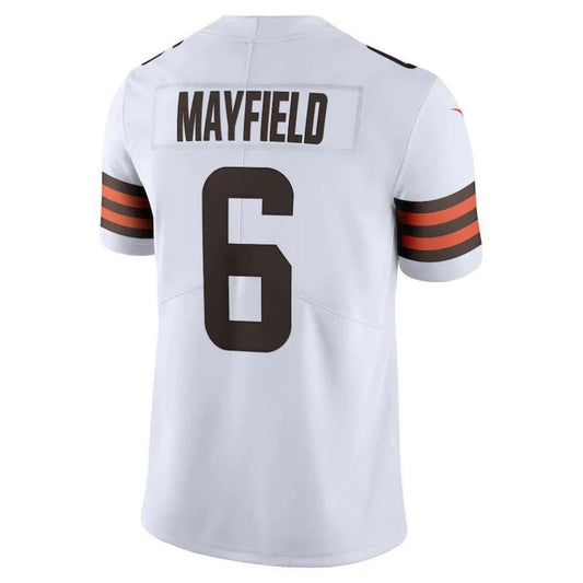 C.Browns #6 Baker Mayfield White Vapor Limited Player Jersey Stitched American Football Jerseys
