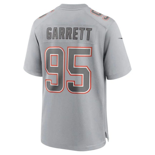 C.Browns #95 Myles Garrett Gray Atmosphere Fashion Game Player Jersey Stitched American Football Jerseys