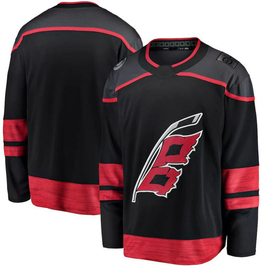 Custom C.Hurricanes Fanatics Branded Alternate Breakaway Jersey Black Stitched American Hockey Jerseys