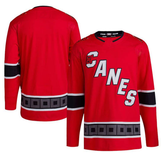 Custom C.Hurricanes Reverse Retro 2.0 Authentic Blank Jersey Red Stitched American Hockey Jerseys