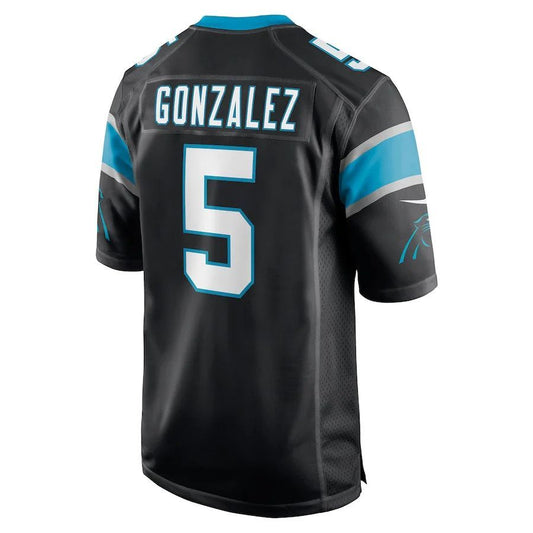 C.Panthers #5 Zane Gonzalez Black Player Game Jersey Stitched American Football Jerseys