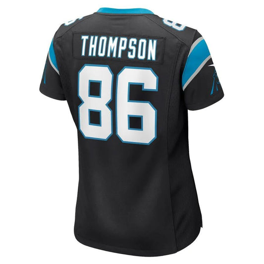 C.Panthers #86 Colin Thompson Black Game Player Jersey Stitched American Football Jerseys