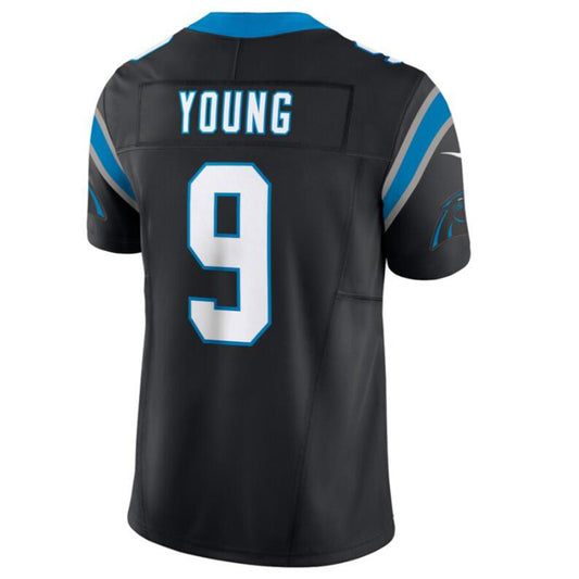 C.Panthers #9 Bryce Young Black Vapor F.U.S.E. Limited Jersey American Stitched Football Jerseys