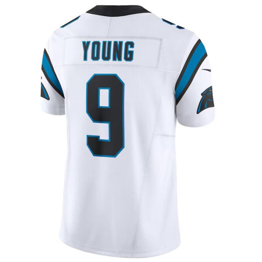 C.Panthers #9 Bryce Young White Vapor F.U.S.E. Limited Jersey American Stitched Football Jerseys