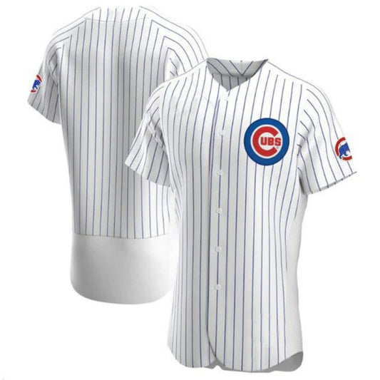 Custom Chicago Cubs Home Authentic Team Jersey - White Baseball Jerseys
