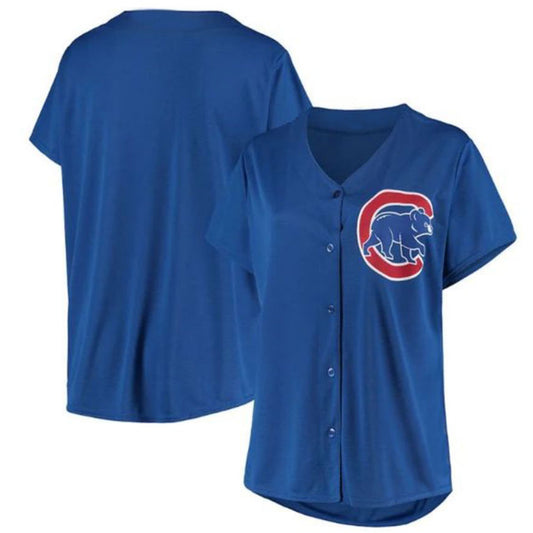 Custom Chicago Cubs Plus Size Sanitized Replica Team Jersey - Royal Baseball Jerseys