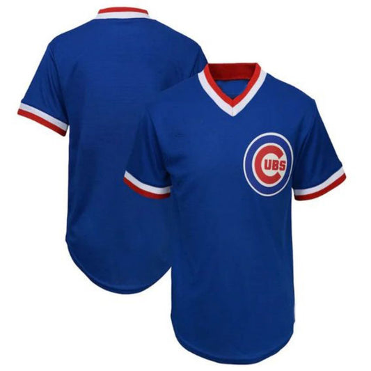Custom Chicago Cubs Road Cooperstown Collection Team Jersey - Royal Baseball Jerseys