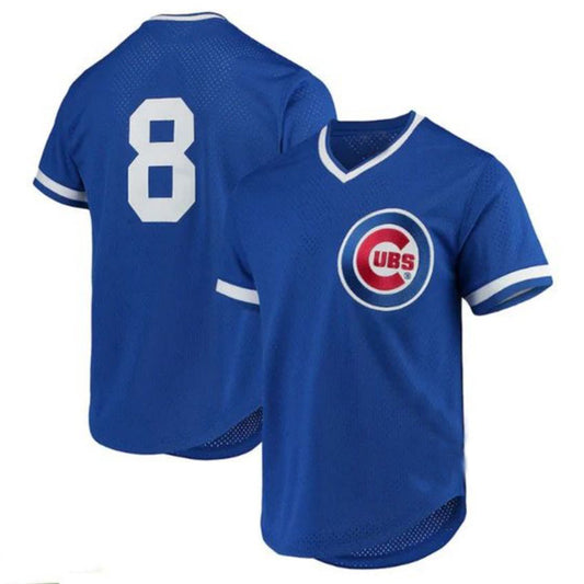 Chicago Cubs #8 Andre Dawson Mitchell & Ness Cooperstown Collection Mesh Batting Practice Player Jersey - Royal Baseball Jerseys