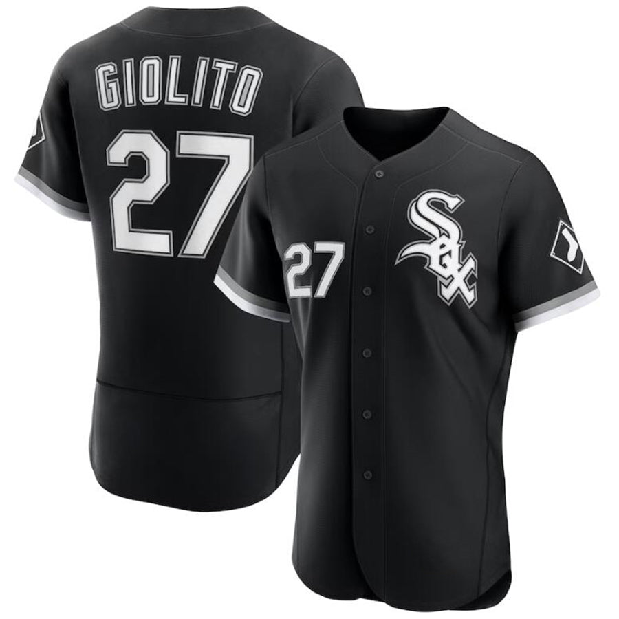 Chicago White Sox #27 Lucas Giolito Black Alternate Authentic Player Baseball Jerseys