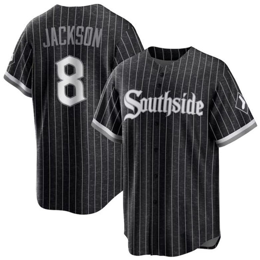 Chicago White Sox #8 Bo Jackson Black City Connect Replica Player Baseball Jerseys