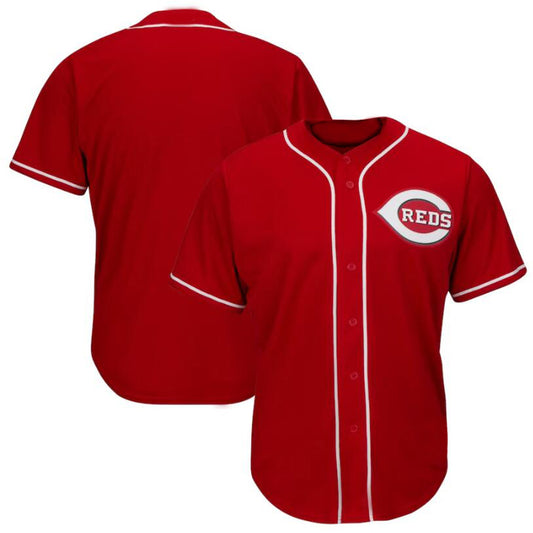 Custom Cincinnati Reds Red Big & Tall Replica Team Baseball Jerseys
