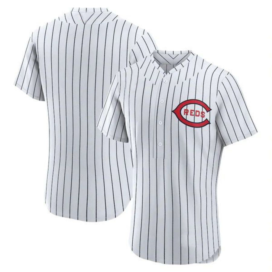 Custom Cincinnati Reds White 2022 at Field of Dreams Game Authentic Team Jersey Baseball Jerseys