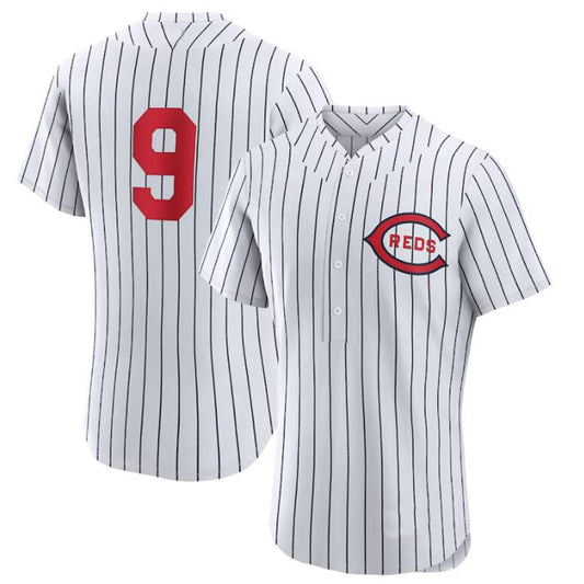 Cincinnati Reds #9 Mike Moustakas White 2022 Field of Dreams Game Authentic Player Jersey