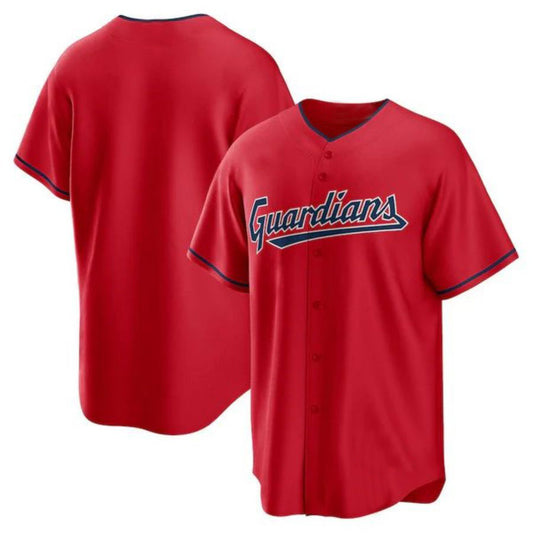 Custom Cleveland Guardians Red Alternate Replica Team Jersey Baseball Jerseys