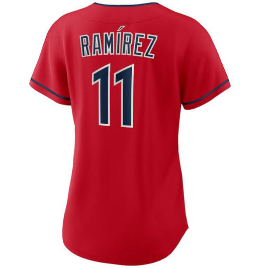 Cleveland Guardians #11 José Ramírez Red Alternate Replica Player Baseball Jerseys