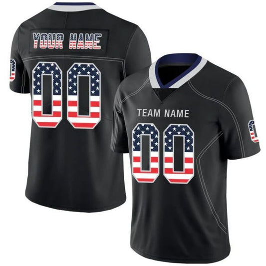 Custom American Men's Youth And Women D.Cowboys Stitched Black Football Jerseys Personalize Birthday Gifts Game Jerseys