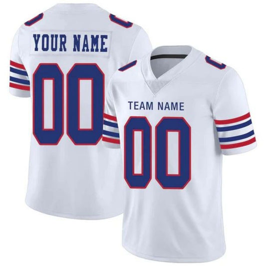 Custom B.Bills American  White Personalize Birthday GiftsJersey Stitched Football Jerseys