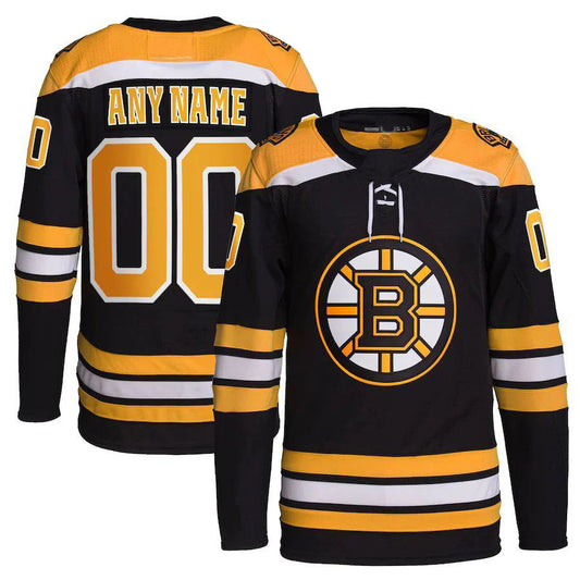 Custom B.Bruins Home Primegreen Authentic Pro Jersey Black Stitched American Hockey Jerseys