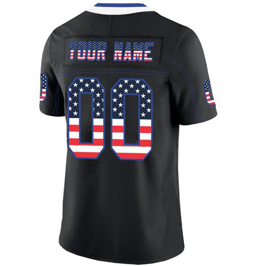 Custom B.Bills Stitched American Football Jerseys Personalize Birthday Gifts Black flag Jersey