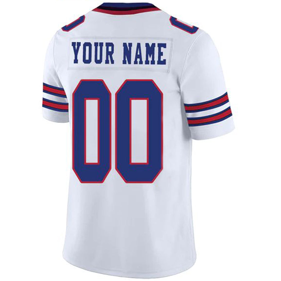 Custom B.Bills Stitched American Football Jerseys Personalize Birthday Gifts White Jersey