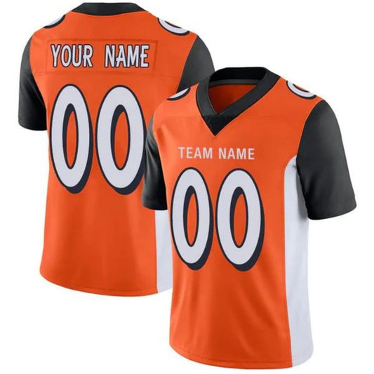 Custom C.Bengals American Personalize Birthday Gifts Orange Jersey Stitched Game Football Jerseys