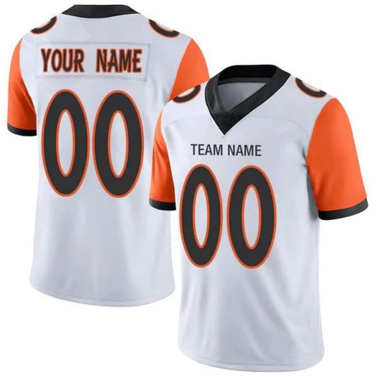 Custom C.Bengals American Personalize Birthday Gifts White Jersey Stitched Game Football Jerseys