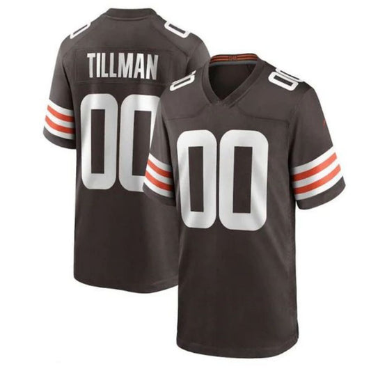 Custom C.Browns Cedric Tillman Brown 2023 Draft Pick Game Jersey Stitched American Football Jerseys