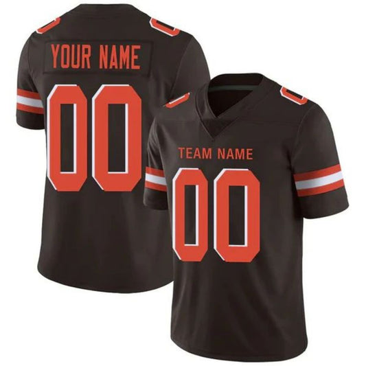 Custom C.Browns Personalize Birthday Gifts Brown Jersey American Jerseys Game Stitched Football Jerseys