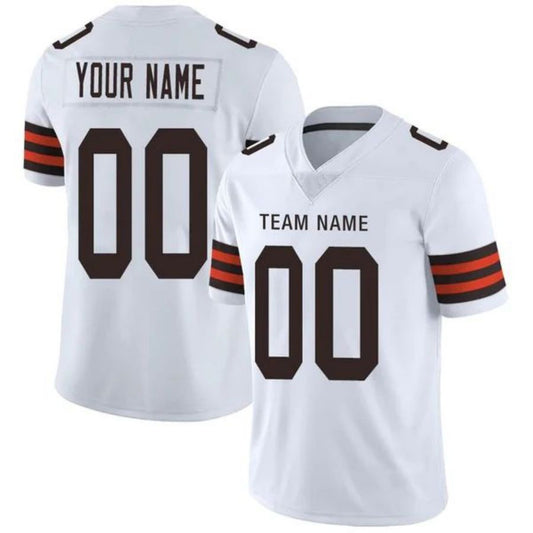 Custom C.Browns Personalize Birthday Gifts White Jersey American Jerseys Stitched Game Football Jerseys