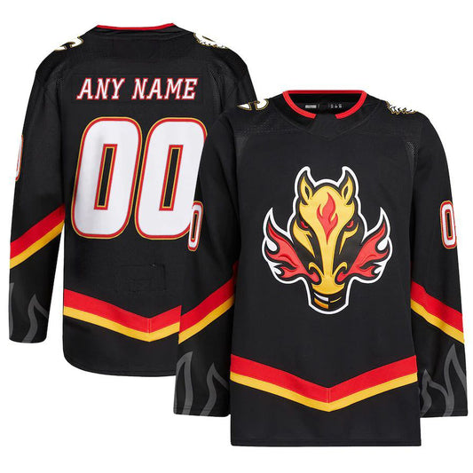 Custom C.Flames Alternate Primegreen Authentic Pro Jersey Black Stitched American Hockey Jerseys