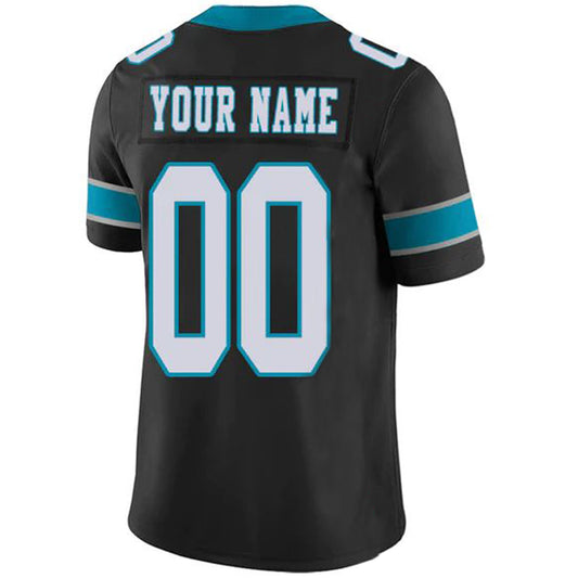 Custom C.Panthers Stitched American Football Jerseys Personalize Birthday Gifts Black Vapor Game Jersey