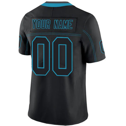 Custom C.Panthers Stitched American Football Jerseys Personalize Birthday Gifts Game Black Jersey