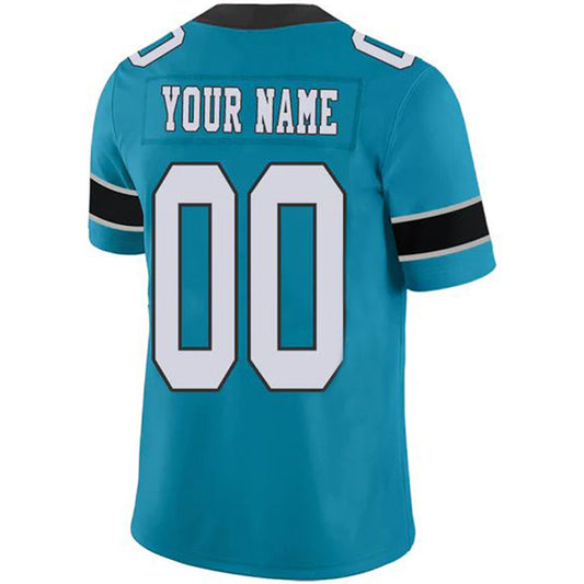 Custom C.PanthersStitched American Football Jerseys Personalize Birthday Gifts Blue Vapor Game Jersey