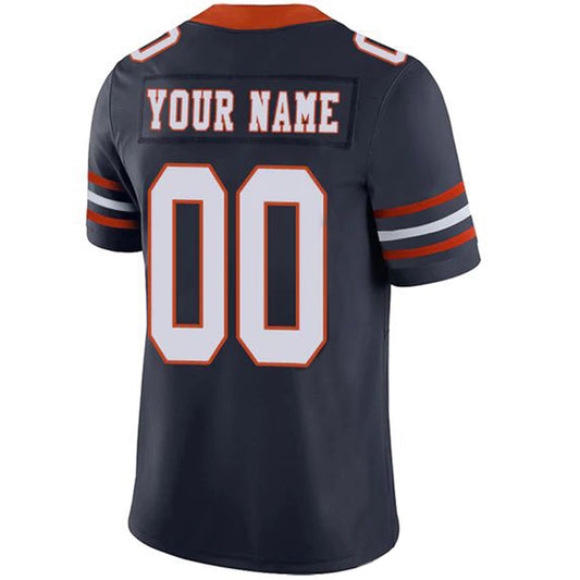 Custom C.Bears Stitched American Football Jerseys Personalize Birthday Gifts Navy Football Jersey
