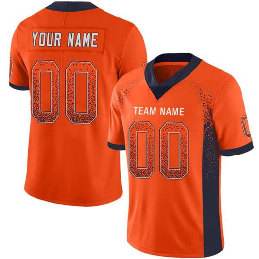 Custom D.Broncos Stitched American Football Jerseys Personalize Birthday Gifts Orange Vapor Game Jersey