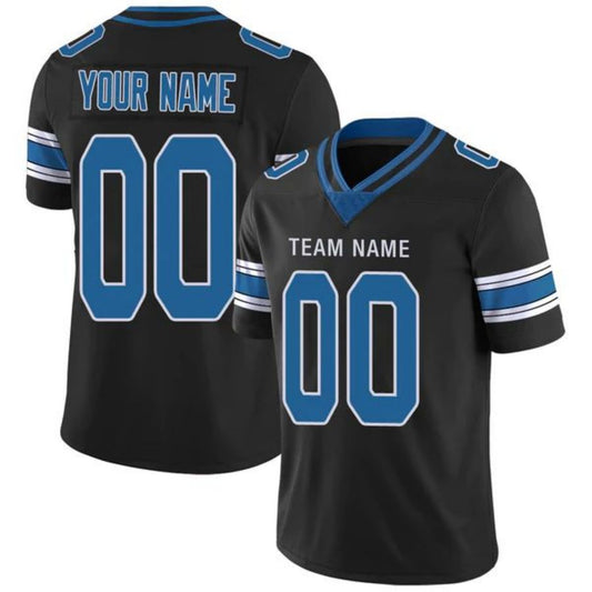 Custom D.Lions Stitched American Football Jerseys Personalize Birthday Gifts Black Game Jersey