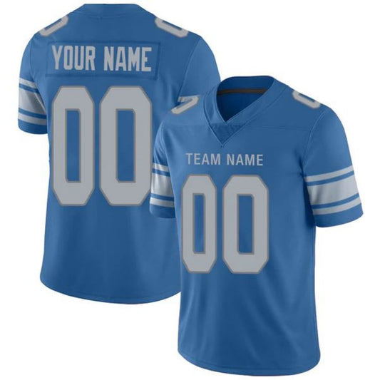 Custom D.Lions Stitched American Football Jerseys Personalize Birthday Gifts Blue Game Jersey