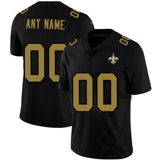 Custom Football Jerseys NO.Saints Black American Stitched Name And Number Size S to 6XL Christmas Birthday Gift