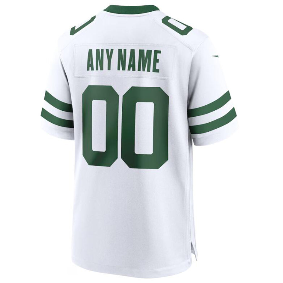 Custom Football Jerseys NY.Jets Legacy White Alternate Game Jersey American Stitched Jersey