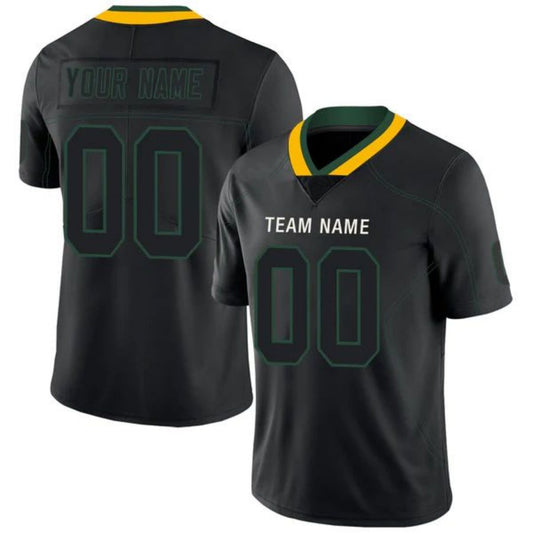 Custom GB.Packers Stitched American Football Jerseys Personalize Birthday Gifts Black Game Jersey