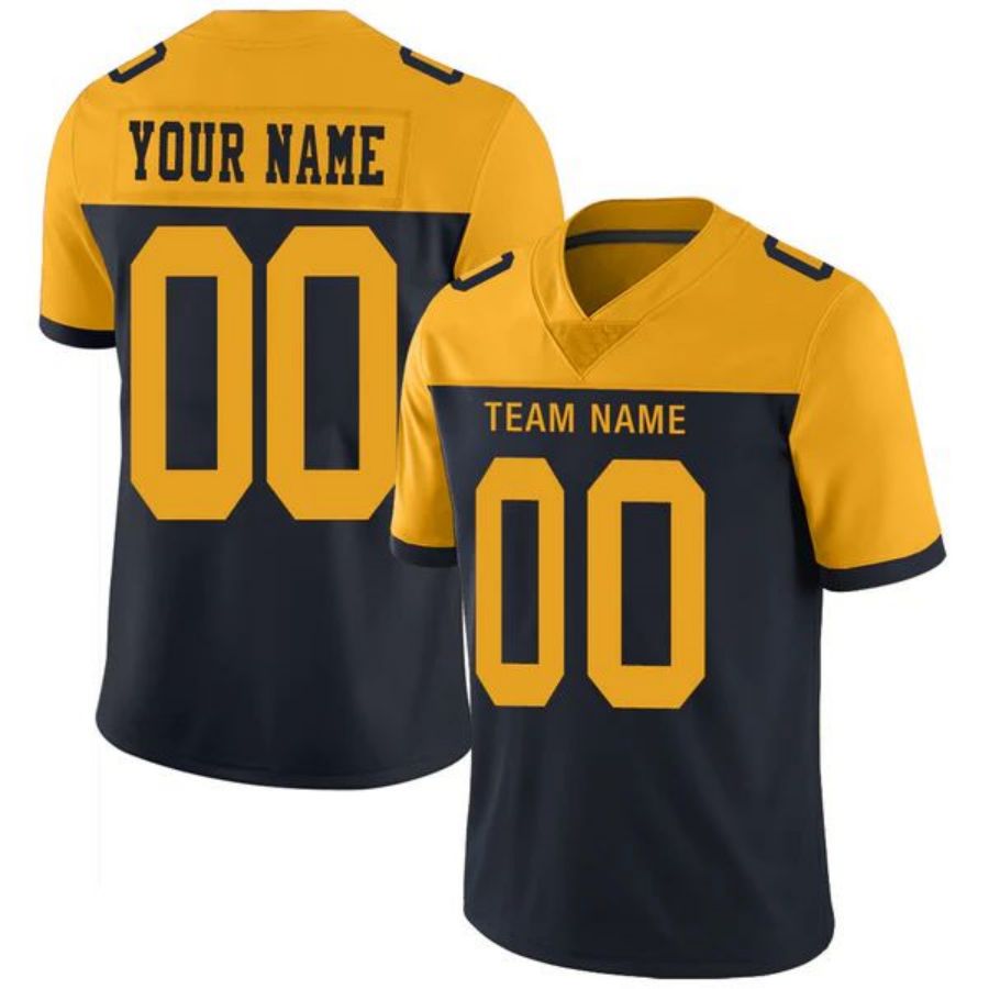 Custom GB.Packers Stitched American Football Jerseys Personalize Birthday Gifts Navy Jersey