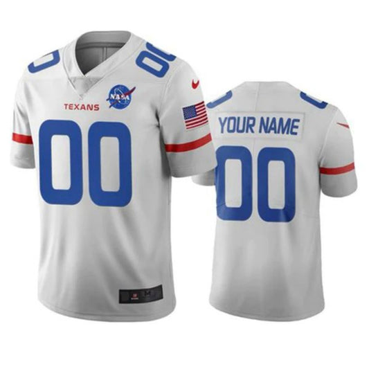 Custom H.Texans White Vapor Limited City Edition American Jerseys Stitched Football Jersey